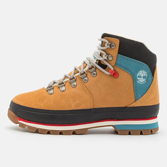 NEW TIMBERLAND Suede Euro Hiker Lace Up Boots Wheat for women 864mn - Picture 6 of 8